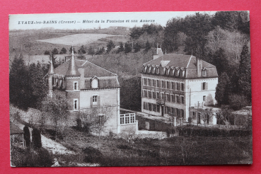 Ansichtskarte AK E Vaux les Bains 1929 Hótel de la Fontaine et son Annex Hotel Natur Frankreich France 23 Creuse